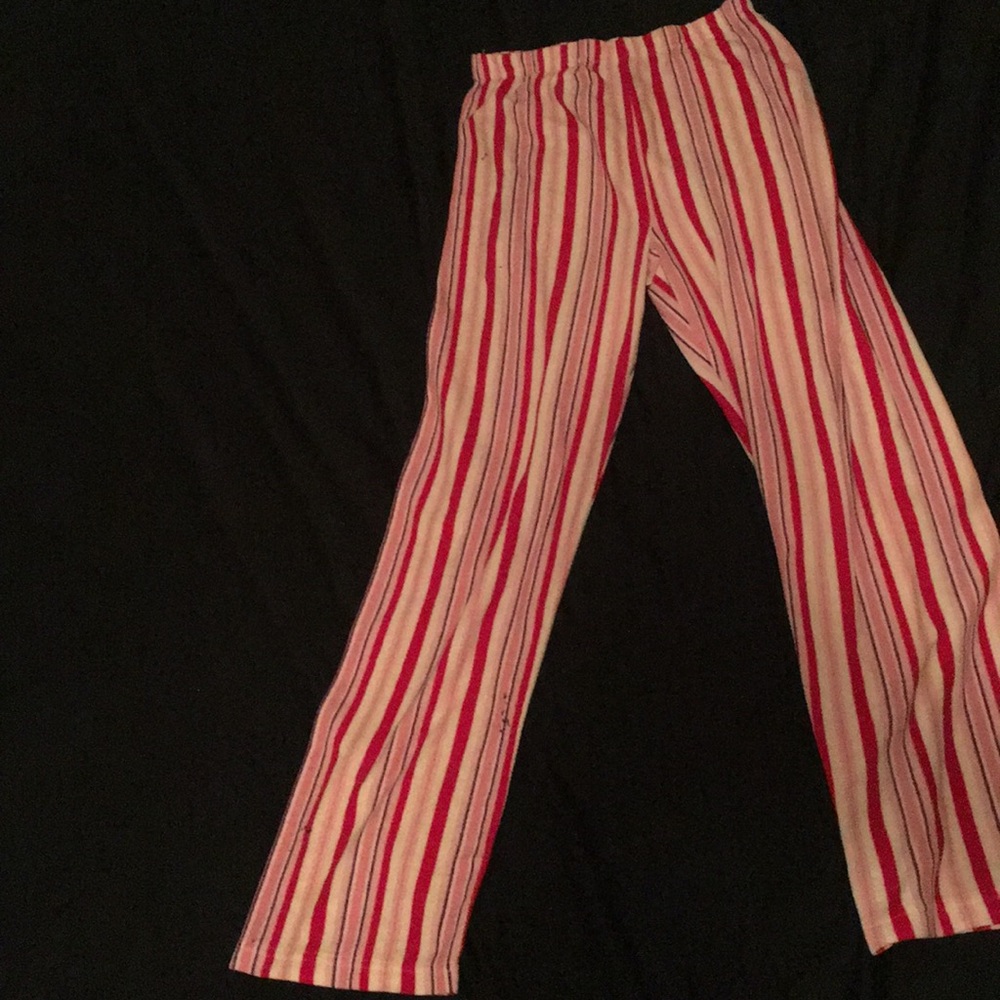 Striped pajama pants
